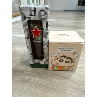 海尼根繽紛玻璃杯 蠟筆小新玻璃翻口杯
