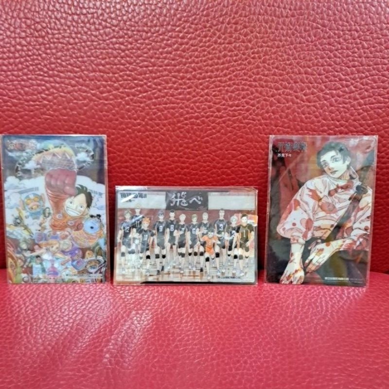 -秀姐書城-東立特典透卡（航海王＆排球少年＆咒術迴戰＆沙漠大冒險）新品未拆