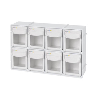 樹德 8格快取分類盒, FO-308, 303*87*203mm, 白, 1個(全新)