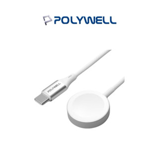 【POLYWELL】Type-C磁吸編織充電線 充電座 手錶線 1米 適用Apple Watch 蘋果手錶 寶利威爾