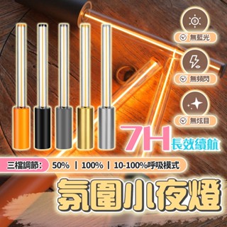 【宅宅照明五金】 LED呼吸小夜燈 室內裝飾燈 戶外露營燈 充電款 USB 手電筒 擺飾 桌面擺件 書桌燈 生日禮物