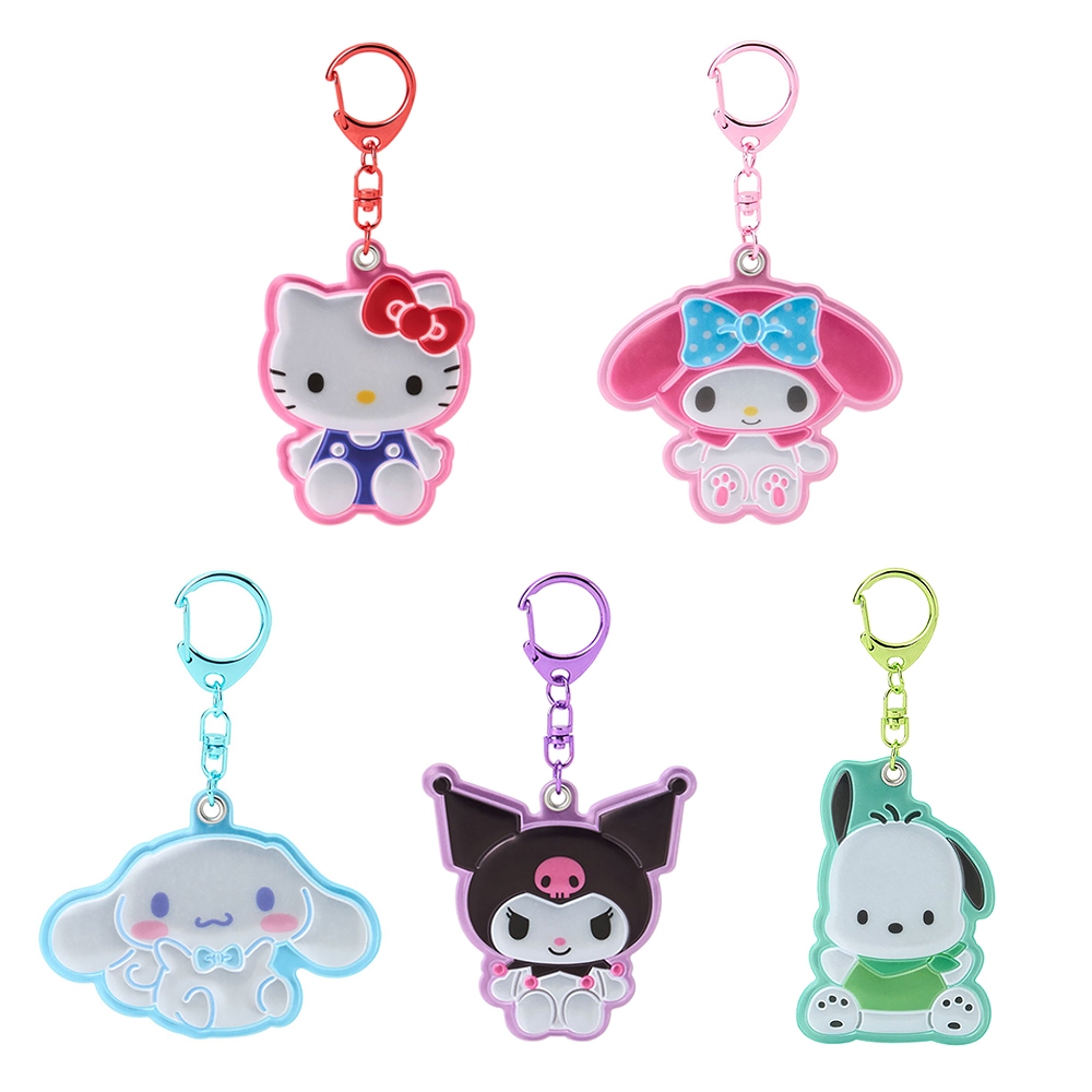 Sanrio 三麗鷗 反光材質造型鑰匙圈 姓名鑰匙圈