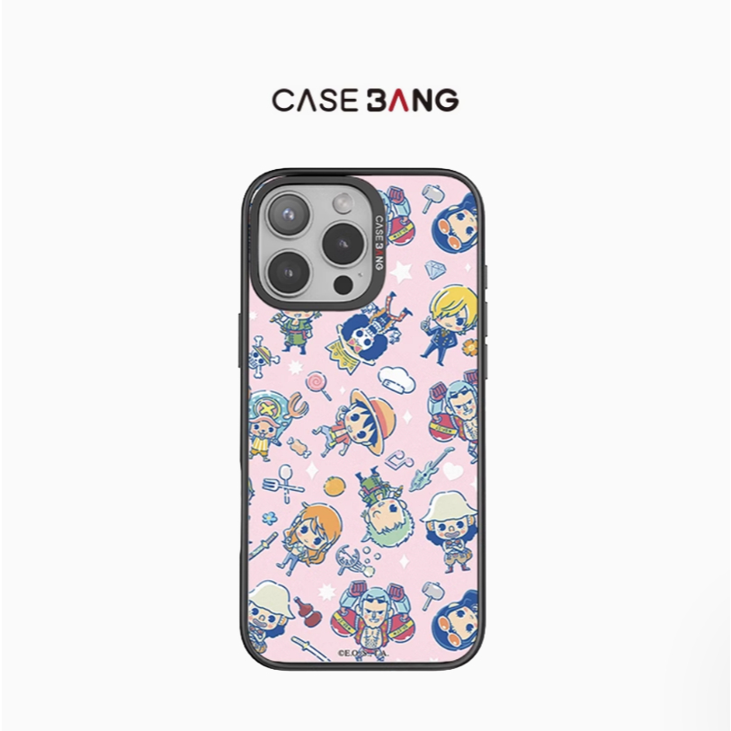 CaseBang百變殼 X 航海王OnePiece 滿版Q版草帽款 適用於iPhone16/15/14/13 防摔手機殼
