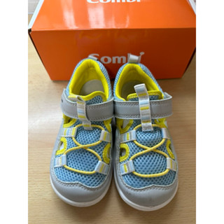 二手童鞋 Combi NICEWALK成長機能鞋 寬楦 速乾涼鞋 17.5cm