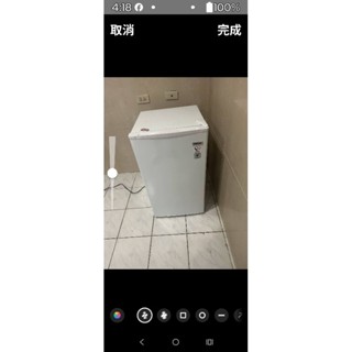 2022年幾乎全新，一級能效~二手中古白色東元99公升小單門冷藏冰箱，型號R1091W，2022年，保固3個月，大戶藥師