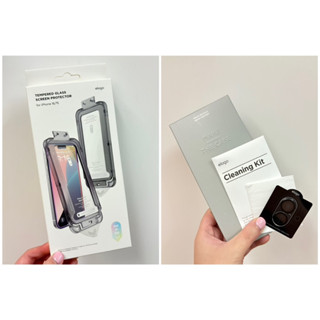 Elago iPhone 16/16 plus 9H鋼化玻璃螢幕保護貼＆鏡頭保護貼 貼膜神器📱