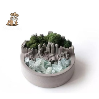 22臺灣清水模手作 水泥 擺件 花盆 花器 園藝 微景觀 裝飾品 桌上收納 辦公室擺件 DIY擺件 滅煙缸 非魚缸擺件