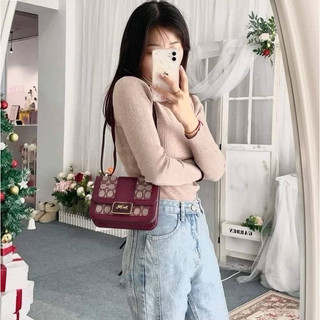 Min歐美代購·🔥台灣現貨Coach專櫃款 Alie 復古方包/肩背/斜背包/免運費