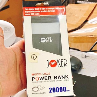 JOKER JK-20 20000mAh 行動電源，電量顯示，附LED照明燈功能