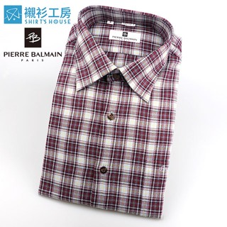 皮爾帕門pb紅色格紋、保暖、實穿、超值長袖襯衫外套62172-03-襯衫工房