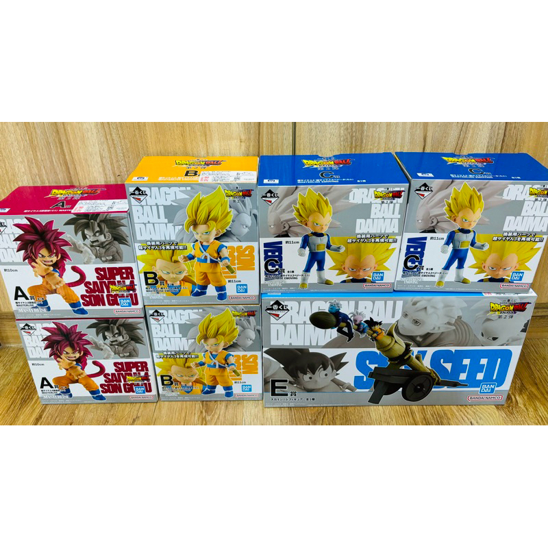 《LEO》一番賞 七龍珠 DAIMA 大魔 第二彈 波倫加神龍 A賞 超四 孫悟空 B賞 超三 雙頭雕 C賞 達爾 E賞