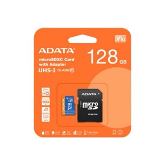 ADATA 威剛 128GB microSDXC TF UHS-I U1 A1 V10 記憶卡 附轉卡