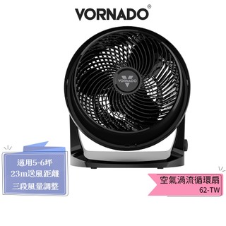 【VORNADO 沃拿多】 5-7坪用 空氣渦流循環扇 62-TW 三段風速
