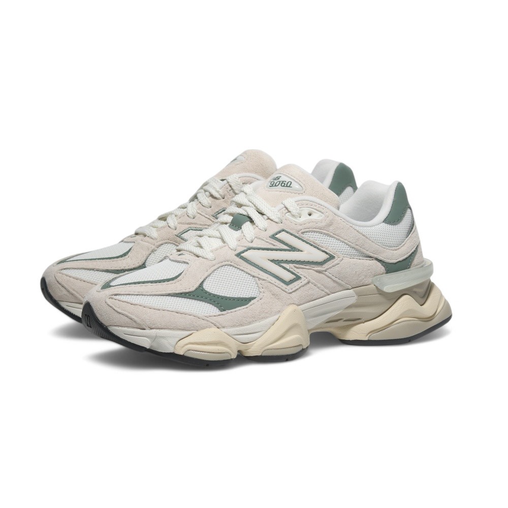 NEW BALANCE 休閒鞋 NB9060 米白綠 復古鞋 老爹鞋 女 U9060EEI