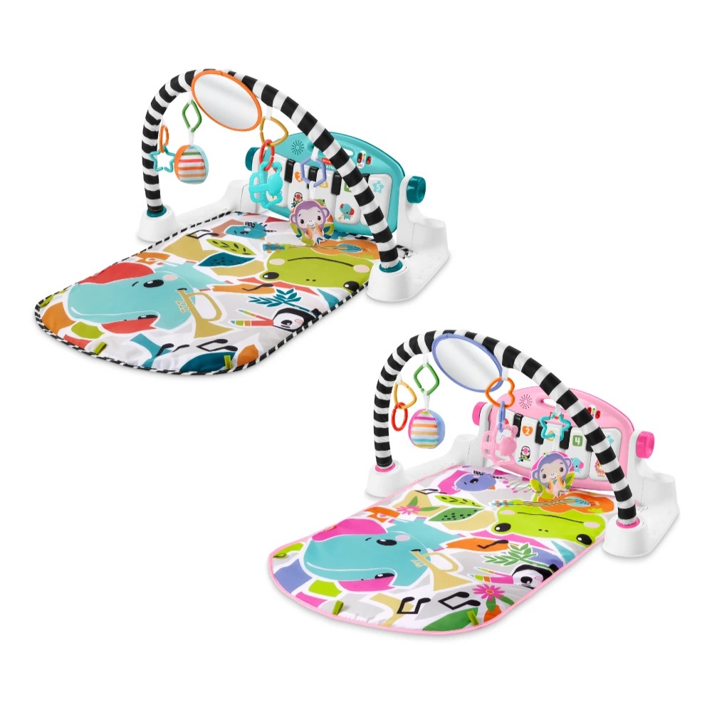 費雪 可愛動物鋼琴健身器(多款可選)健力架 遊戲毯 踢踢鋼琴【麗兒采家】