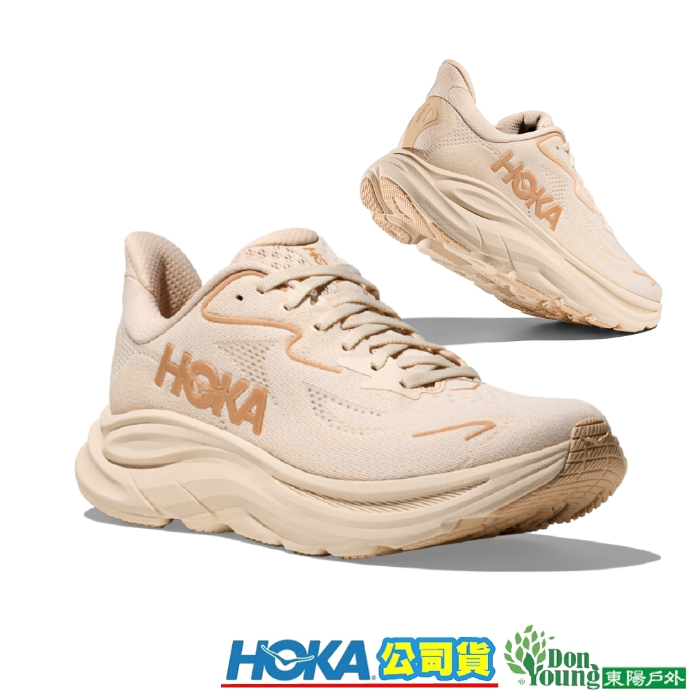 【HOKA】女 Clifton 10 正常楦路跑鞋 香草白/樺木 HO1162031VCH