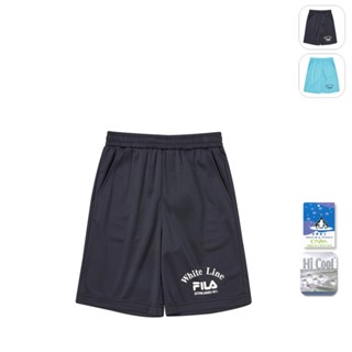 【FILA】KIDS 孩童款 吸濕排汗五分褲-丈青 1SHY-4415-NV