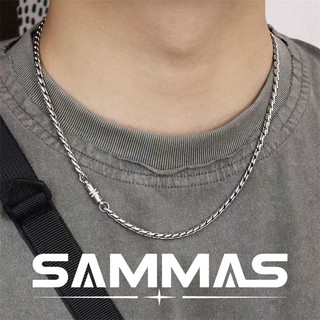 SAMMAS 新款磁吸項錬 鈦鋼項鍊 飾品 麥子錬 項鏈 項鍊男 項鍊女 嘻哈項鍊 男生項鍊 古巴鍊 古巴鏈 情侶項鍊