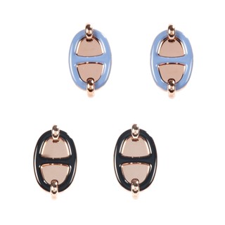 HERMES mini Maillon豬鼻子造型耳環(任選)371032｜GoBrand購名牌