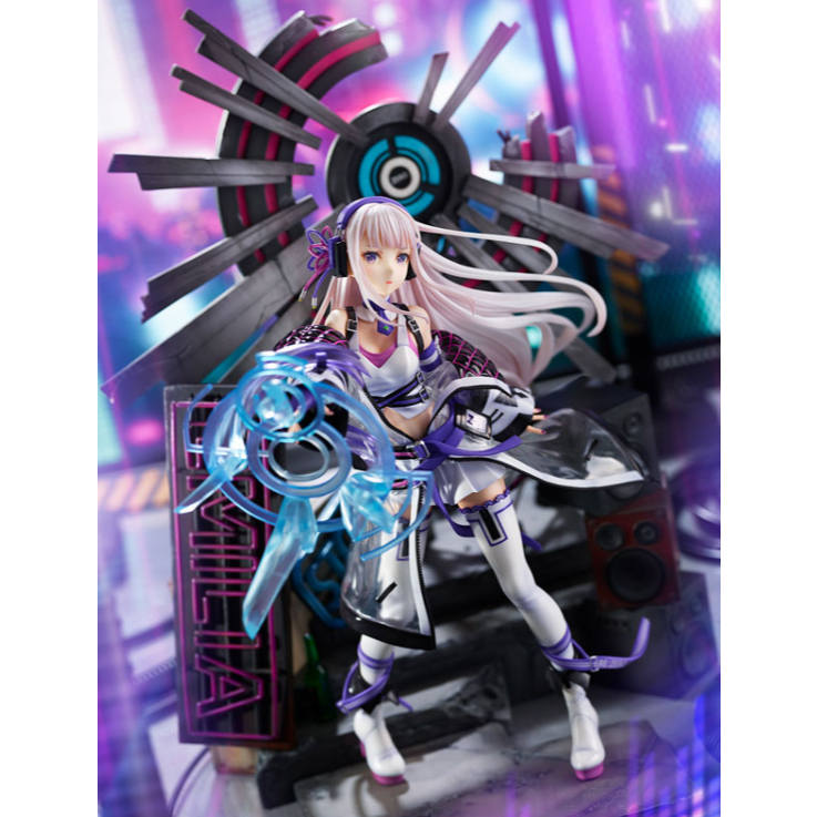 盒玩派出所 (新貨) 日版 eStream Re:從零開始的異世界生活 愛蜜莉雅 霓虹都市 1/7 PVC 模型 公仔