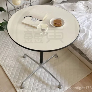 【鑫寅】/簡約ins中古圓桌 咖啡桌 伊姆斯餐桌 小茶几 洽談桌 辦公桌 邊桌 桌子 AJUJ