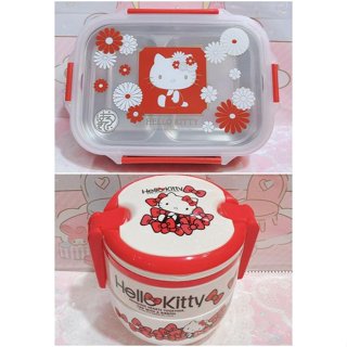 ♥小公主日本精品♥ 現貨Hello Kitty 分層便當盒 環保餐盒 雙層便當盒 水果盒 野餐盒 保鮮盒 點心盒~8