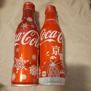 可口可樂2015雪花款 +2018京都款 兩瓶一起賣