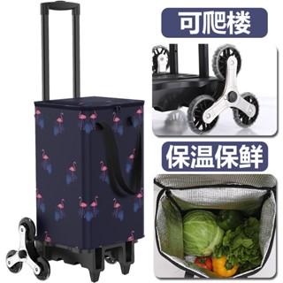 🔥限時特惠🔥家用可伸縮折疊買菜小拉車 拉桿購物可爬樓行李車超市手拉包大容量折疊購物車 伸縮折疊保溫保鮮買菜小拉車