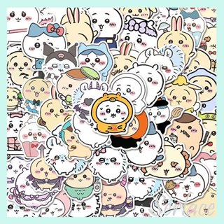 臺灣現貨 吉伊卡哇貼紙Q版可愛卡通手賬貼紙 chiikawa貼紙日漫吉伊卡哇可愛卡通手機殼貼紙行李箱貼紙防水小麻薯貼紙