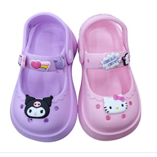 現貨+正版授權 三麗鷗 Hello Kitty 凱蒂貓 庫洛米 Kuromi 女童涼鞋 布希鞋 洞洞鞋 園丁鞋 防水止滑