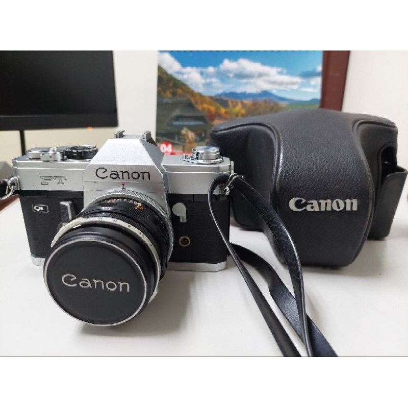 佳能坦克 Canon FT QL 單眼底片相機 新手入門首選 原廠50mm 1：1.８鏡頭 快門自拍桿均可擊發 便宜出售