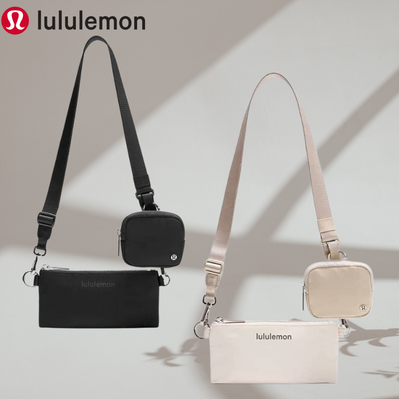 (PSM街頭潮流選)加拿大運動第一品牌 LULULEMON Dual-Pouch 可拆卸調式肩帶單肩包