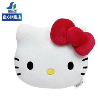 Hello Kitty 經典絨毛系列 大頭造型安全帶護枕 頭枕 腰靠 | 金弘笙
