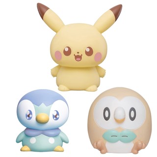 POKEMON 寶可夢 Pokepeace軟軟發光 皮卡丘&波加曼&木木梟