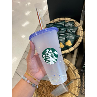 在台現貨🟣▌美國限定 ▌美國Starbucks 星巴克吸管杯 變色霧面環保杯700ml 冷水杯 環保杯 變色杯
