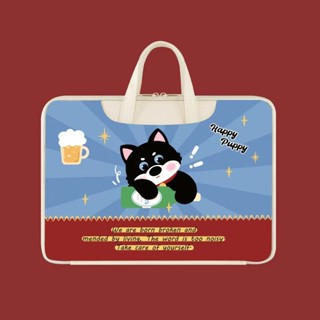 Air13吋筆電包15吋16吋大容量韓國ins防水可愛Macbook M2輕薄本華碩女生手提包學生筆記本電腦包平板收納包