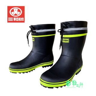 【三和牌】半筒橡膠雨鞋 輕量工作鞋 防水鞋 登山用雨鞋 工地鞋 止滑耐穿 耐磨超輕舒適 RB0132M 臺灣團隊監製