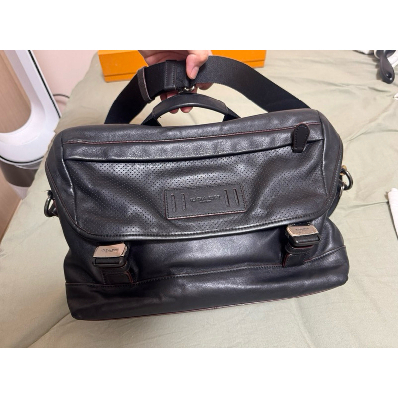 二手coach 小牛皮男包