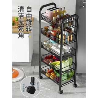 蝦皮置物手推車 置物籃推車 工具車 推車 美容車 廚房推車 收納推車 廚房置物架傢用收納儲物架落地可移動多