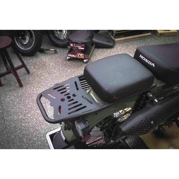 HONDA CT125 專用 黑鐵噴砂粉體 加長延伸後架+坐墊 後座可雙載且可以安裝後箱 後架 加長貨架 貨架