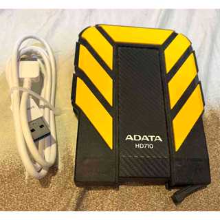 售二手使用正常的 威剛ADATA HD710 1TB 2.5吋 軍規防震/防水 外接硬碟-黃