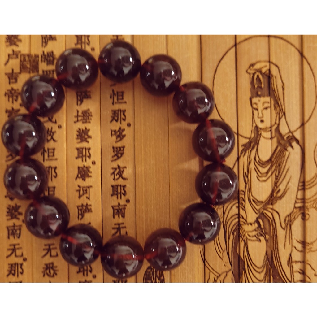 【已過爐現貨】天然琥珀蜜蠟 完美品相一級料 佛珠手串 紫羅蘭琥珀 紫羅蘭琥珀手串 緬甸琥珀 珠徑15mm 限量熱銷