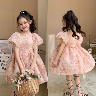 免運❥Jenny 童裝 女童洋裝 女童禮服 公主裙 寶寶禮服 寶寶禮服 寶寶公主裝 兒童紗裙 女童蓬蓬裙 女童泡泡袖碎花