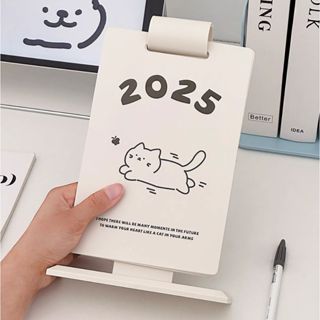 🔥桃園出貨🔥跨年版臺歷 新款2025年日歷 臺歷 年曆 日曆 行事曆 桌曆 簡約ins風 迷你小臺歷 辦公桌麵創意擺件