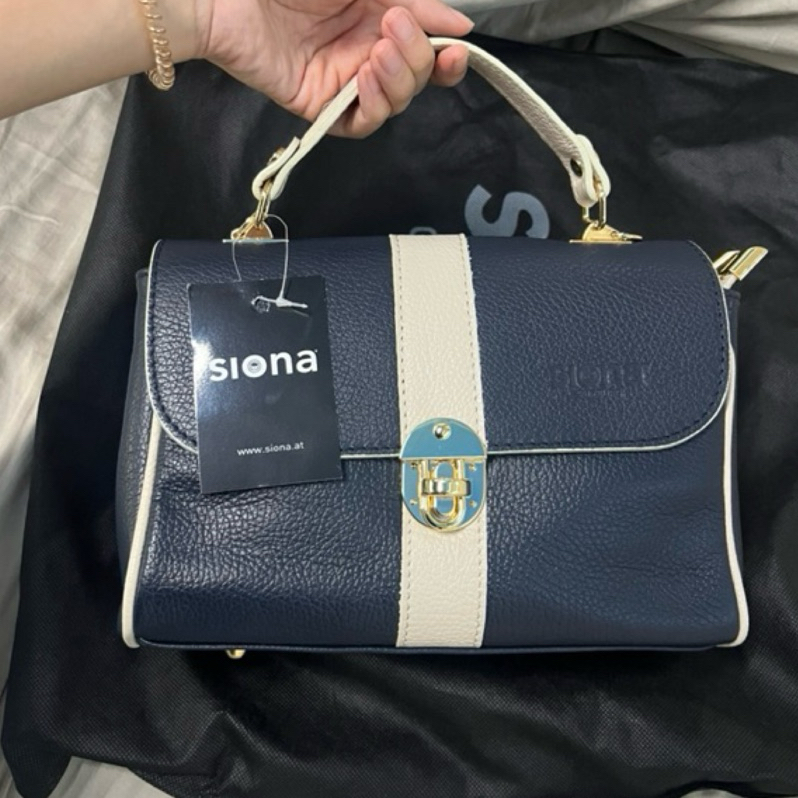 奧地利手工真皮 Siona 手提/側背兩用包