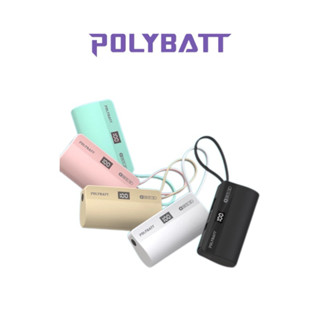 【POLYBATT】行動電源 PB5000 直插式行動電源 支援PDQC蘋果安卓手機支架手電筒口袋充口袋寶