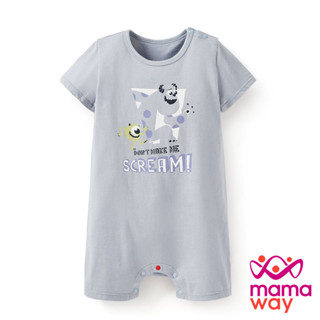 【Mamaway媽媽餵】BABY迪士尼棉質連身包屁衣-怪獸電力公司