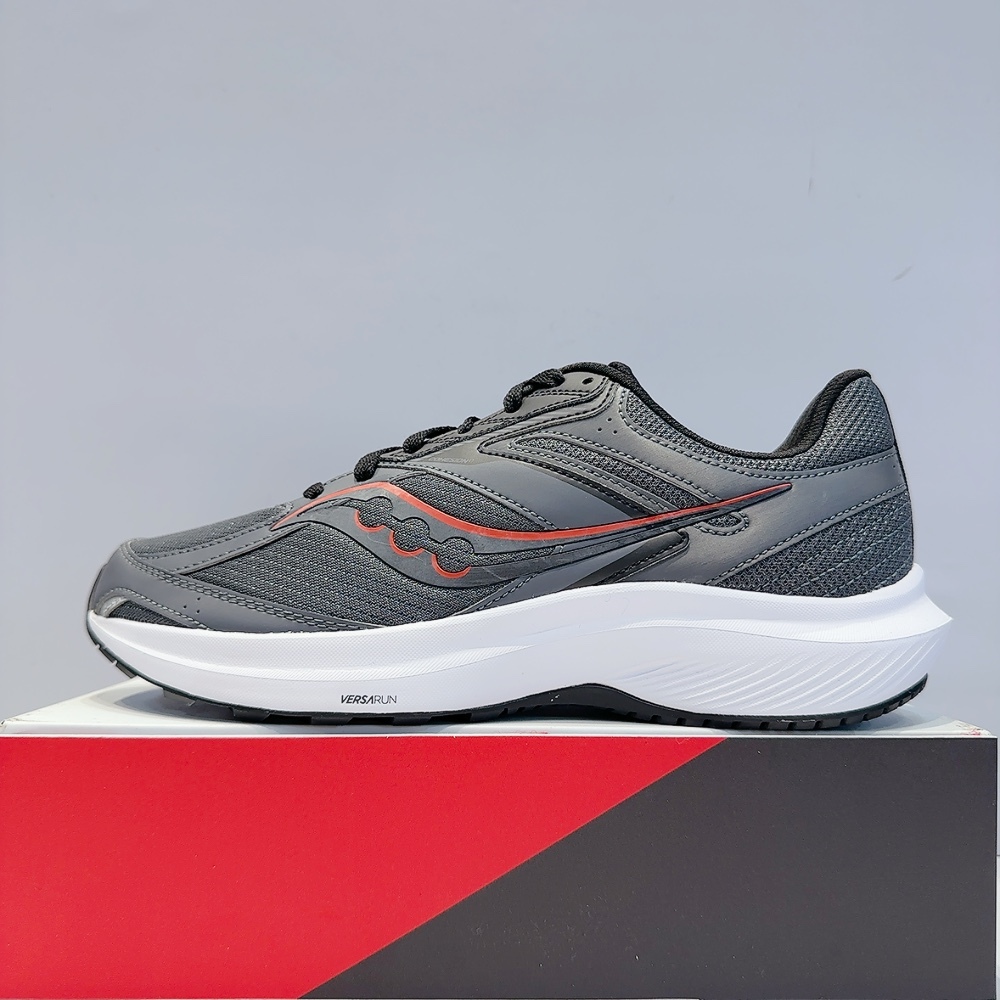 Saucony COHESION 17 男生 深灰色 寬楦 緩震 運動 慢跑鞋 SA20944-101