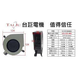 D●臺巨電機✯ AC離心風扇 SJ12032 散熱風扇 鼓風扇 小型蝸牛扇 工業風扇 風鼓 蝸牛風扇 排風扇 通風扇