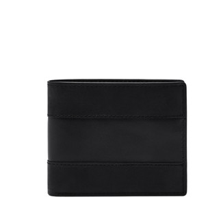 FOSSIL Everett 真皮證件格經典皮夾-黑色 ML4397001 (禮盒組附鐵盒)